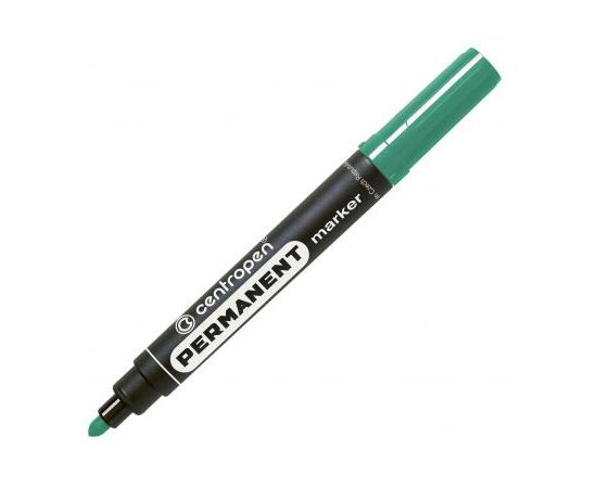 Маркер Centropen Permanent 8566 2,5 мм, round tip, green (8566/04)