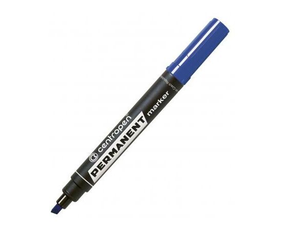 Маркер Centropen Permanent 8576 1-4,6 мм, chisel tip, blue (8576/03)