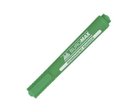 Маркер Buromax Permanent "JOBMAX", round tip, green (BM.8700-04)