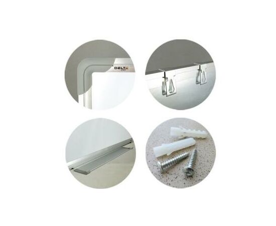 Офисная доска Delta by Axent magnetic, 60X90см, aluminum frame (D9612), изображение 2 Офисная доска Delta by Axent magnetic, 60X90см, aluminum frame (D9612), изображение 2