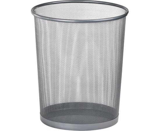 Кошик для паперів Buromax Wire mesh, silver 15 л (BM.6270-24)