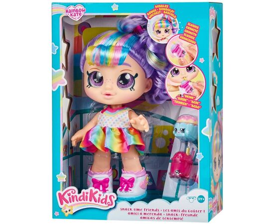 Кукла Kindi Kids Рэйнбоу Кейт SNACK TIME FRIENDS (50023), изображение 3 Кукла Kindi Kids Рэйнбоу Кейт SNACK TIME FRIENDS (50023), изображение 3
