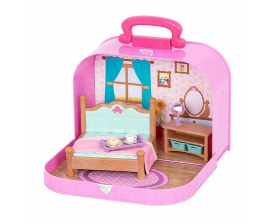 Ігровий набір Li'l Woodzeez Кейс фіолетовий (Спальня) з аксесуарами (WZ6598Z)