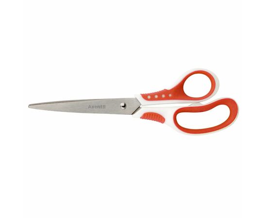 Ножиці Axent Shell, 21 cm, white and red (6305-06-A)