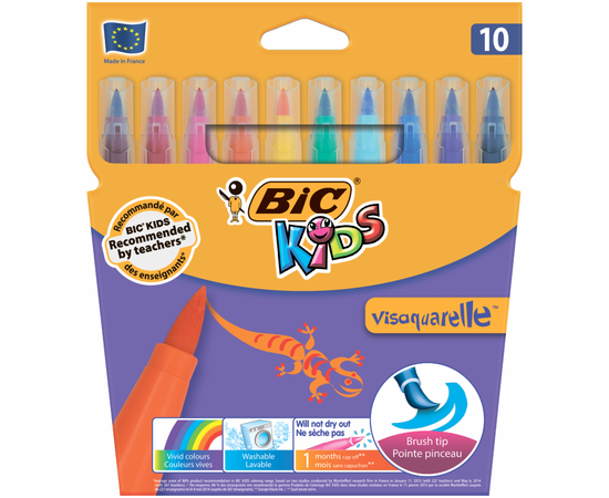 Фломастеры Bic Vis Aquarelle, 10 цветов (bc8289641)