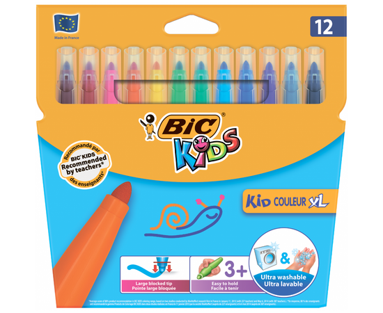 Фломастеры Bic Kid Coleour XL, 12 цветов (bc8289662)