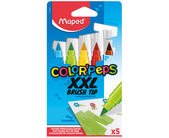 Фломастери Maped з супер-товстим корпусом COLOR PEPS XXL, 5 кол (MP.844705)