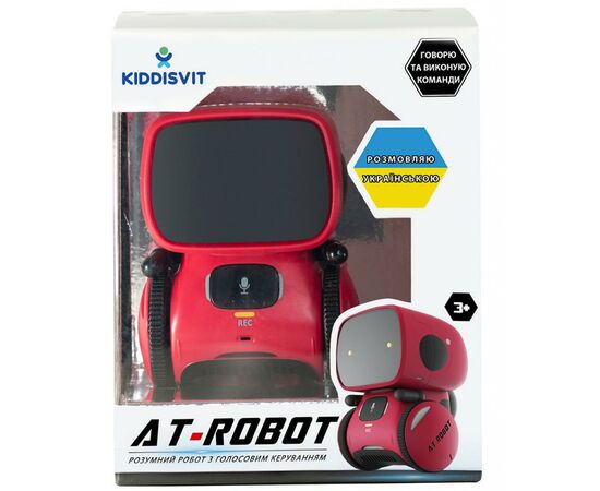Интерактивная игрушка AT-Robot робот з голосовим управлінням красный, укр (AT001-01-UKR), изображение 3 Интерактивная игрушка AT-Robot робот з голосовим управлінням красный, укр (AT001-01-UKR), изображение 3