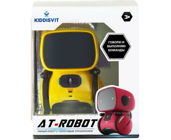 Интерактивная игрушка AT-Robot робот с голосовым управлением желтый,укр (AT001-03-UKR), изображение 2 Интерактивная игрушка AT-Robot робот с голосовым управлением желтый,укр (AT001-03-UKR), изображение 2