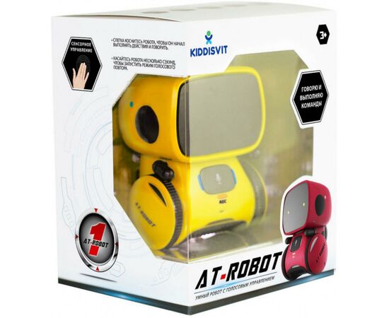 Интерактивная игрушка AT-Robot робот с голосовым управлением желтый,укр (AT001-03-UKR), изображение 3 Интерактивная игрушка AT-Robot робот с голосовым управлением желтый,укр (AT001-03-UKR), изображение 3