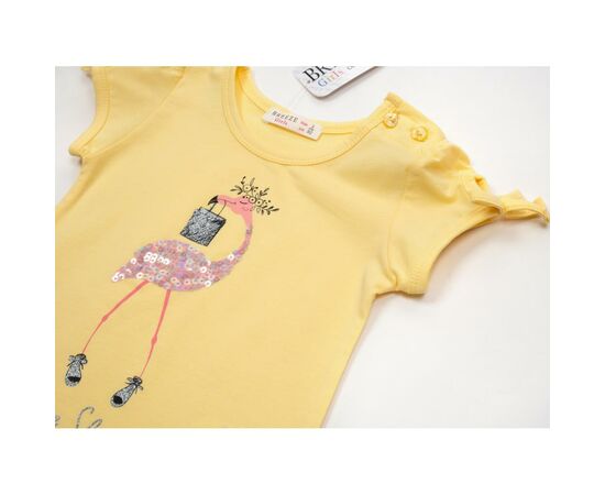 Футболка детская Breeze с фламинго (15702-104G-yellow), изображение 3