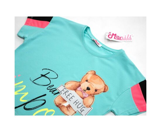 Футболка дитяча Matilda з ведмедиком (3023-152G-green), зображення 3 Футболка дитяча Matilda з ведмедиком (3023-152G-green), зображення 3