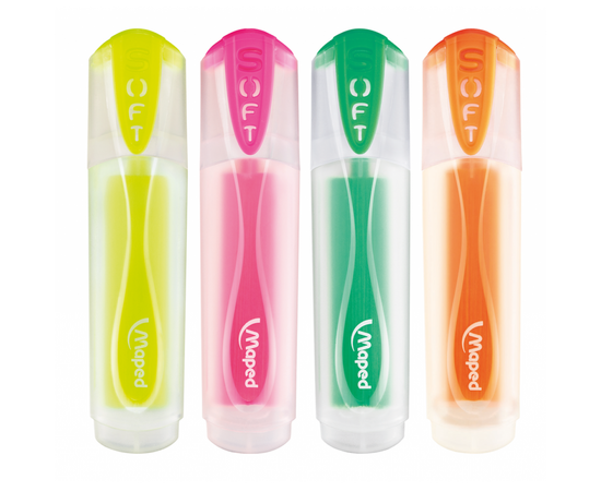Набор маркеров Maped набор Fluo Peps Ultra Soft Transparent 1-5 мм 4 шт (MP.745947), изображение 2 Набор маркеров Maped набор Fluo Peps Ultra Soft Transparent 1-5 мм 4 шт (MP.745947), изображение 2