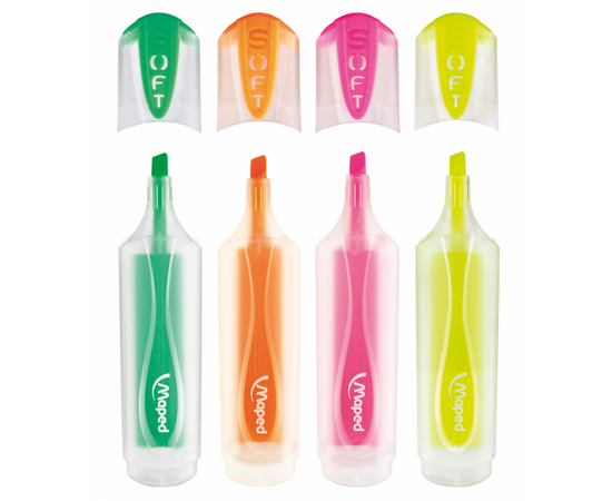 Набор маркеров Maped набор Fluo Peps Ultra Soft Transparent 1-5 мм 4 шт (MP.745947), изображение 3 Набор маркеров Maped набор Fluo Peps Ultra Soft Transparent 1-5 мм 4 шт (MP.745947), изображение 3