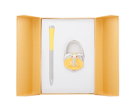 Ручка шариковая Langres набор ручка + крючок для сумки Fairy Tale Желтый (LS.122027-08)
