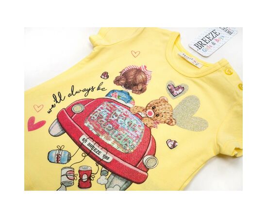 Футболка дитяча Breeze "BEST FRIENDS" (14114-104G-yellow), зображення 3 Футболка дитяча Breeze "BEST FRIENDS" (14114-104G-yellow), зображення 3