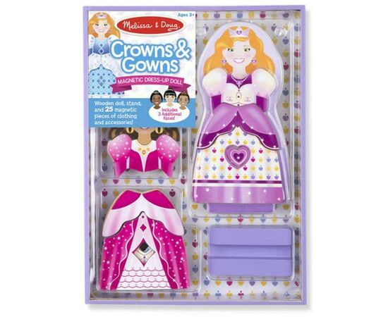Ігровий набір Melissa&Doug Магнітна вдягалка Корони і сукні (MD9312)