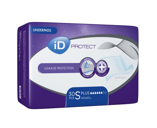 Пеленки для младенцев ID Plus 40x60 30 шт (5411416047988), изображение 2 Пеленки для младенцев ID Plus 40x60 30 шт (5411416047988), изображение 2