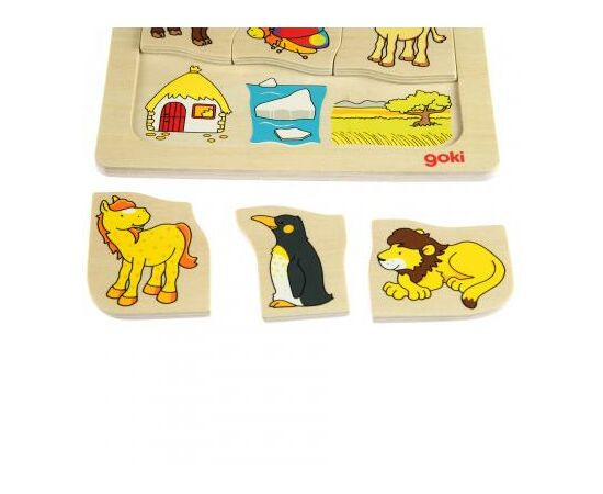 Развивающая игрушка Goki Где я живу (56725), изображение 3 Развивающая игрушка Goki Где я живу (56725), изображение 3