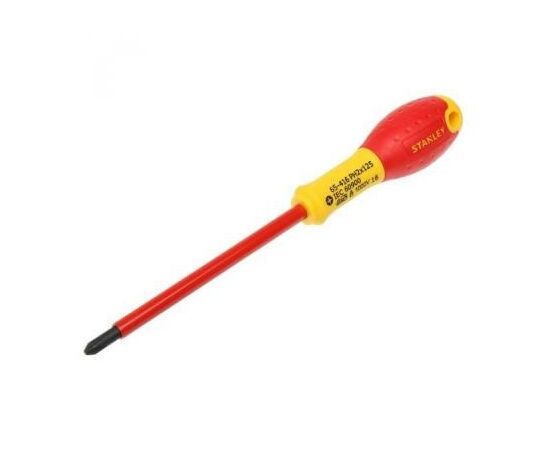 Отвертка Stanley FatMax VDE 1000V электрика PH2х125мм (0-65-416), изображение 2 Отвертка Stanley FatMax VDE 1000V электрика PH2х125мм (0-65-416), изображение 2