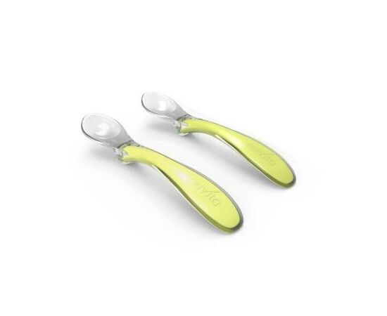 Набір дитячого посуду Nuvita ложечки Easy Eating 6м+ 2 шт. Салатовый (NV8480Lime)