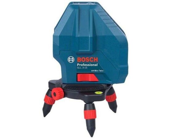 Лазерный нивелир Bosch GLL 3-15 + мини штатив (0.601.063.M00), изображение 2 Лазерный нивелир Bosch GLL 3-15 + мини штатив (0.601.063.M00), изображение 2