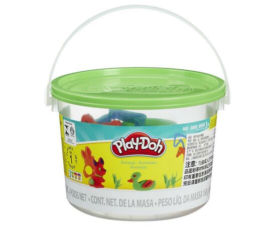 Набір для творчості Hasbro Play-Doh Міні відерце Зоопарк (23414_23413)