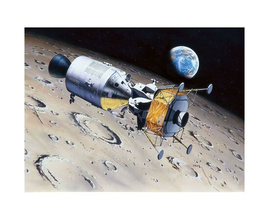 Сборная модель Revell Модули Колумбия и Орел миссии Аполлон 11 уровень 3, 1:96 (RVL-03700), изображение 8 Сборная модель Revell Модули Колумбия и Орел миссии Аполлон 11 уровень 3, 1:96 (RVL-03700), изображение 8