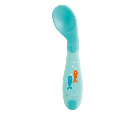 Набор детской посуды Chicco Ложка First Spoon 8 м+ (голубая) (16100.20)