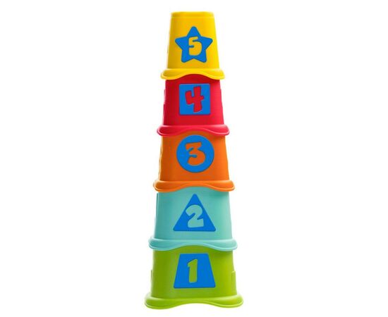 Розвиваюча іграшка Chicco Пірамідка Stacking Cups 2в1 (09373.00)