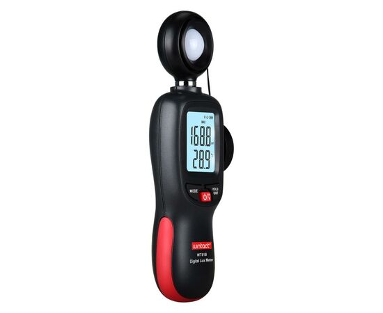 Измеритель освещенности Wintact цифровой + термометр, Bluetooth 200000 Lux (WT81B), изображение 3 Измеритель освещенности Wintact цифровой + термометр, Bluetooth 200000 Lux (WT81B), изображение 3
