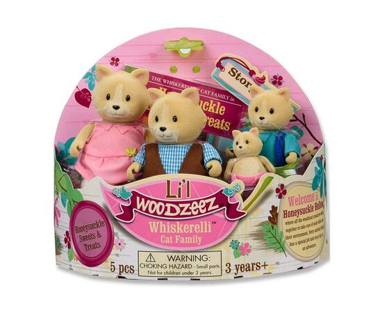 Фигурка Li'l Woodzeez Семья Котиков (6156Z), изображение 2 Фигурка Li'l Woodzeez Семья Котиков (6156Z), изображение 2