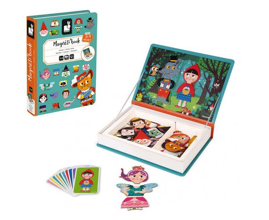 Розвиваюча іграшка Janod Магнитна книга Казки (J02588), зображення 2 Розвиваюча іграшка Janod Магнитна книга Казки (J02588), зображення 2