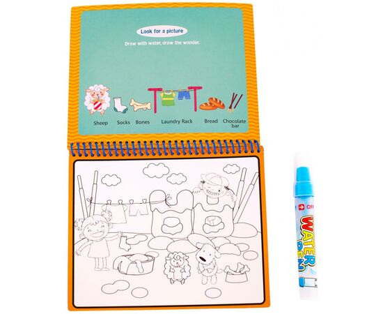 Розвиваюча іграшка Baby Team Книжечка-розмальовка водна Машинка (9030_машинка), зображення 5 Розвиваюча іграшка Baby Team Книжечка-розмальовка водна Машинка (9030_машинка), зображення 5