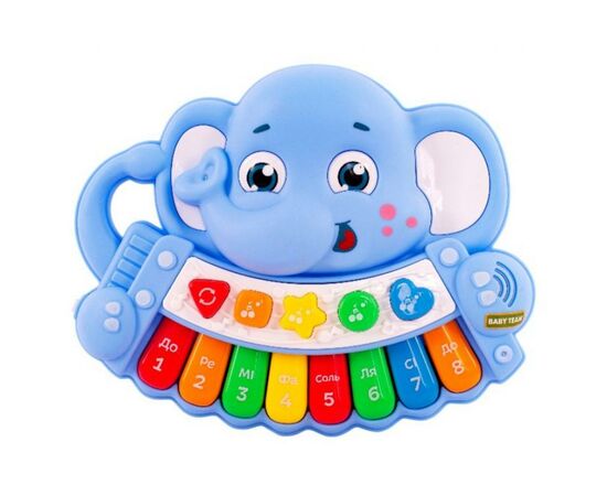 Развивающая игрушка Baby Team Пианино музыкальное Слоник (8630), изображение 2 Развивающая игрушка Baby Team Пианино музыкальное Слоник (8630), изображение 2
