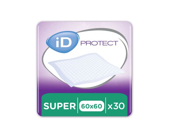 Пеленки для младенцев ID Proteсt Super 60 x 60 см. 30 шт. (5414874004012_5411416047902)