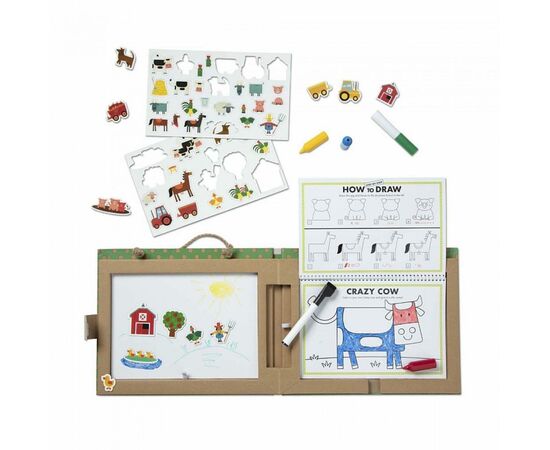 Развивающая игрушка Melissa&Doug Магнитный набор планшет Ферма (MD31325), изображение 2