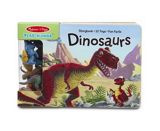 Розвиваюча іграшка Melissa&Doug книга фігурками динозаврів (MD31284)