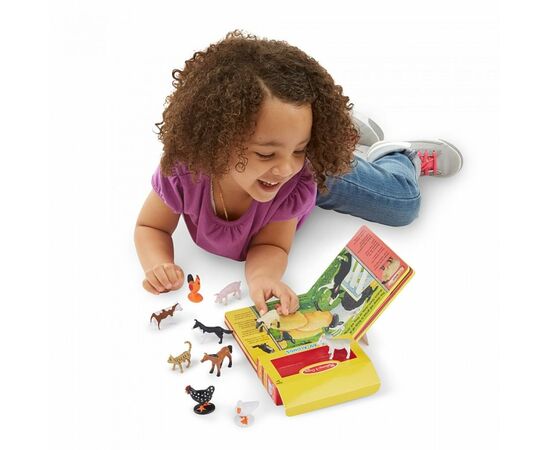 Развивающая игрушка Melissa&Doug книга с фигурками сельскохозяйственных животных (MD31285), изображение 4 Развивающая игрушка Melissa&Doug книга с фигурками сельскохозяйственных животных (MD31285), изображение 4