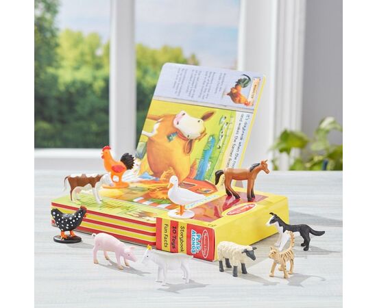 Развивающая игрушка Melissa&Doug книга с фигурками сельскохозяйственных животных (MD31285), изображение 5 Развивающая игрушка Melissa&Doug книга с фигурками сельскохозяйственных животных (MD31285), изображение 5