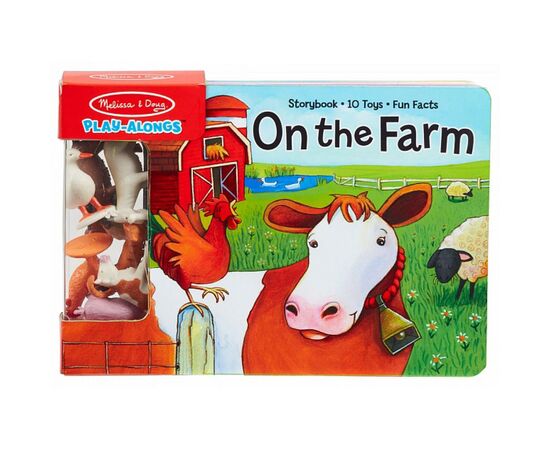 Развивающая игрушка Melissa&Doug книга с фигурками сельскохозяйственных животных (MD31285)