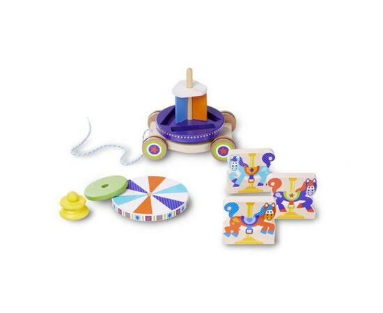 Развивающая игрушка Melissa&Doug Первая деревянная игрушка Карусель (MD13616), изображение 4 Развивающая игрушка Melissa&Doug Первая деревянная игрушка Карусель (MD13616), изображение 4