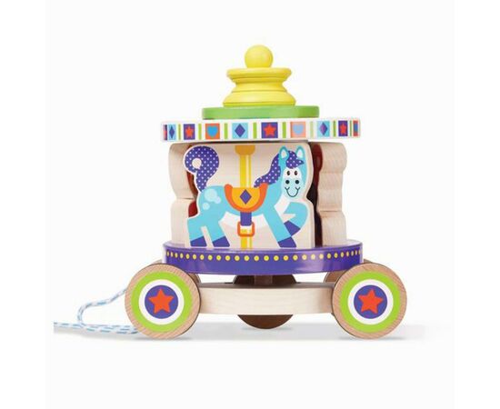 Розвиваюча іграшка Melissa&Doug Перша дерев'яна іграшка Карусель (MD13616)