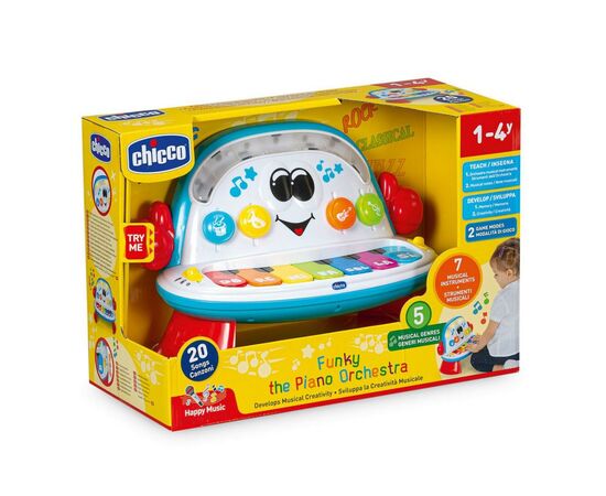 Развивающая игрушка Chicco Фортепианный оркестр Funky (10111.00), изображение 4 Развивающая игрушка Chicco Фортепианный оркестр Funky (10111.00), изображение 4