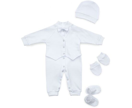 Набір дитячого одягу ТМ Баранчик БО для Крещения (078-01-56B-white)
