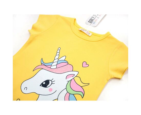 Платье Breeze с единорогом (15744-98B-yellow), изображение 3 Платье Breeze с единорогом (15744-98B-yellow), изображение 3
