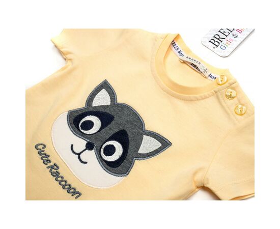 Набор детской одежды Breeze с енотом (15775-74B-yellow), изображение 7