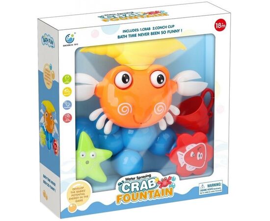 Игрушка для ванной Bath fun Забавный Краб (9903), изображение 2 Игрушка для ванной Bath fun Забавный Краб (9903), изображение 2