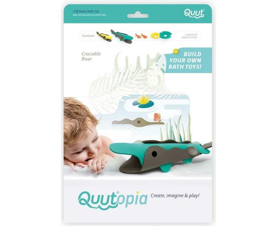 Игрушка для ванной QUUT 3D Крокодилы (171102)