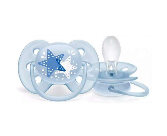 Пустышка Philips AVENT Ultra Soft для мальчиков 6-18 мес (SCF223/03), изображение 3 Пустышка Philips AVENT Ultra Soft для мальчиков 6-18 мес (SCF223/03), изображение 3